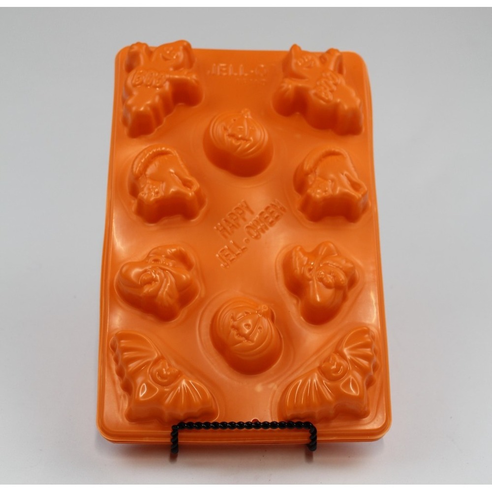 Jello Jigglers Halloween JELL-O MOLDS  * Lot of 3 * Bat Ghost Witch Cat Pumpkin